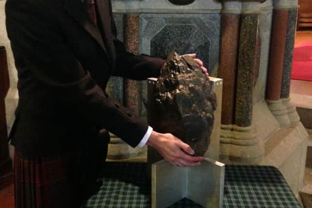 Finlay Briggs with the precious stone. Picture: Hemedia