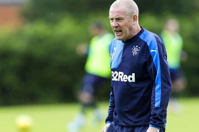 Rangers manager Mark Warburton prepares his side for thie weekend clash with Hibs. Picture: SNS
