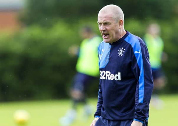 Rangers manager Mark Warburton prepares his side for thie weekend clash with Hibs. Picture: SNS
