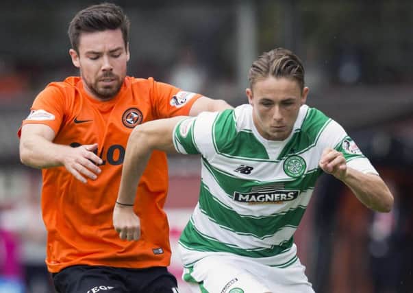 Scott Allan made his debut for Celtic after coming on as a sub. Picture: PA