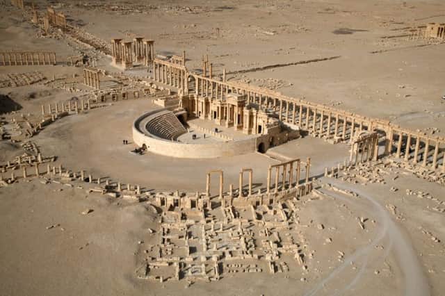 Islamic State group jihadists have destroyed the ancient temple of Baalshamin in the Unesco-listed Syrian city of Palmyra, activists have reported. Picture: AFP/Getty
