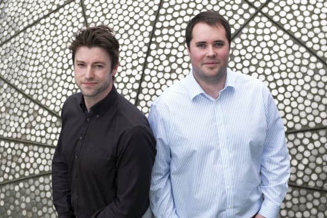 xDesign's Ben Hutton, left, with founder Euan Andrews. Picture: Jane Barlow