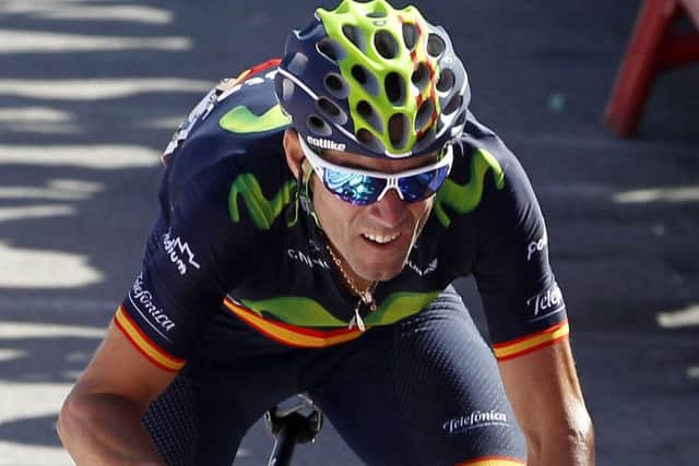 Alejandro Valverde timed his attack perfectly on a steep finish to the fourth stage. Picture: Jose Jordan/AFP