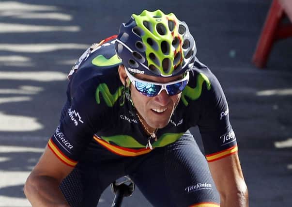 Alejandro Valverde timed his attack perfectly on a steep finish to the fourth stage. Picture: Jose Jordan/AFP