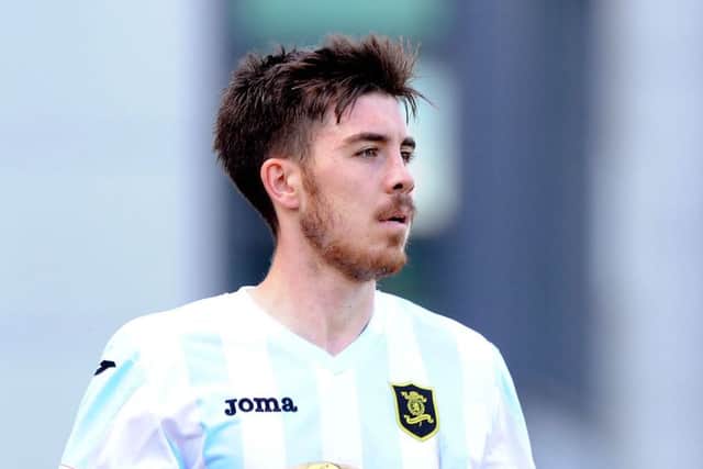 Declan Gallagher netted the winner. Picture: Lisa Ferguson