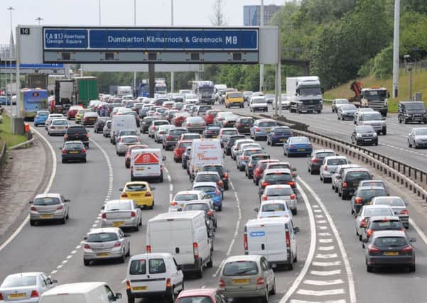 Traffic congestion in Scotland is at its worst level in six years. Picture: Hemedia