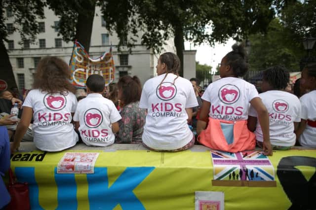 Following the closure of Kids Company, there were protests  but no looting, riots or arson attacks. Picture: Getty