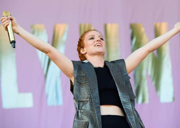 Jess Glynne performing on stage during V Festival 2015. Picture: PA