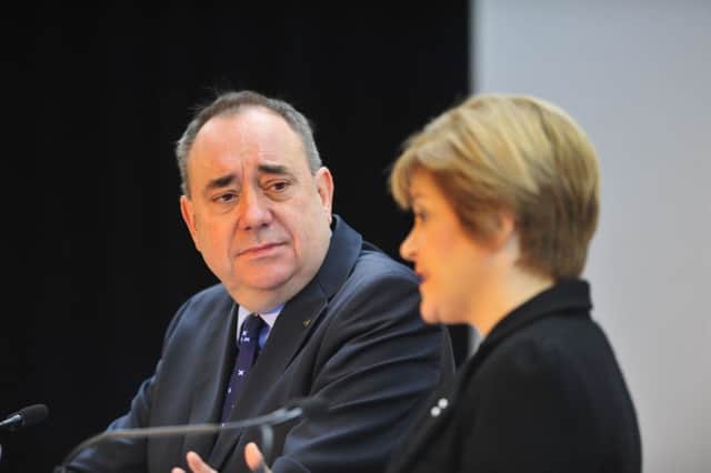Former first minister Alex Salmond and current first minister Nicola Sturgeon. Picture: Robert Perry