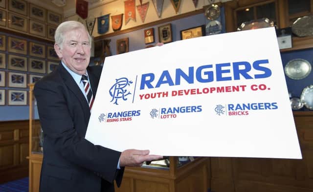 John Greig was at Ibrox yesterday to join the board of Rangers Youth Development Company