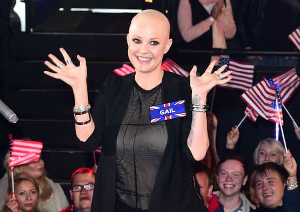 Gail Porter arrives at the start of the latest series of Celebrity Big Brother. Picture: PA