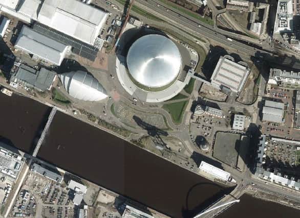 Looking down on Glasgows SECC. Picture: Contributed