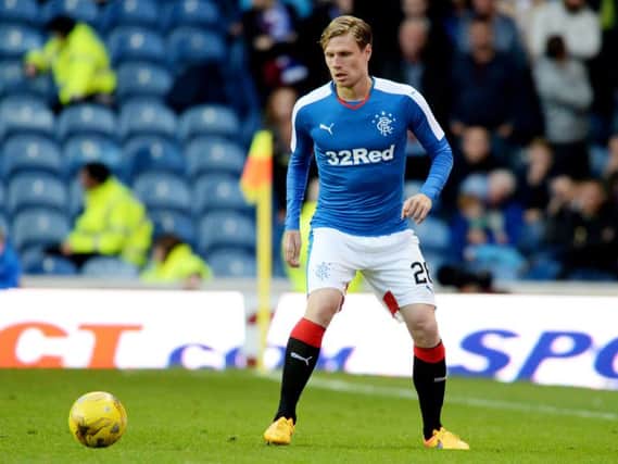 Marius Zaliukas in action for Rangers. Picture: SNS