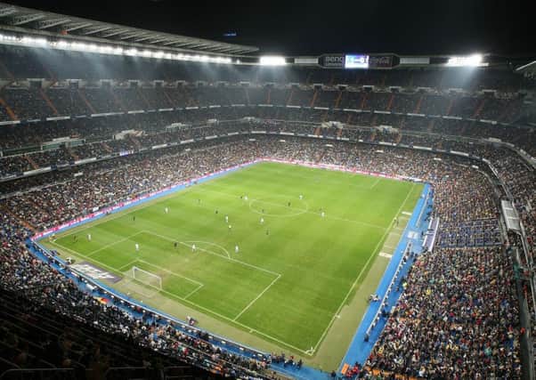Stadium tours include the Bernabeu in Madrid. Picture: Getty Images