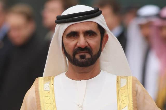 Landowner Sheikh Mohammed Bin Rashid Al Maktoum is "the man with the helicopters". Picture: Getty