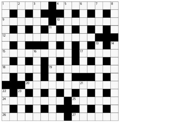 The Scotsman cryptic crossword, 29/08/2015