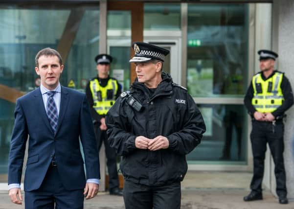 Justice Secretary Michael Matheson (left) and Chief Constable Sir Stephen House in Edinburgh. Picture: Ian Georgeson