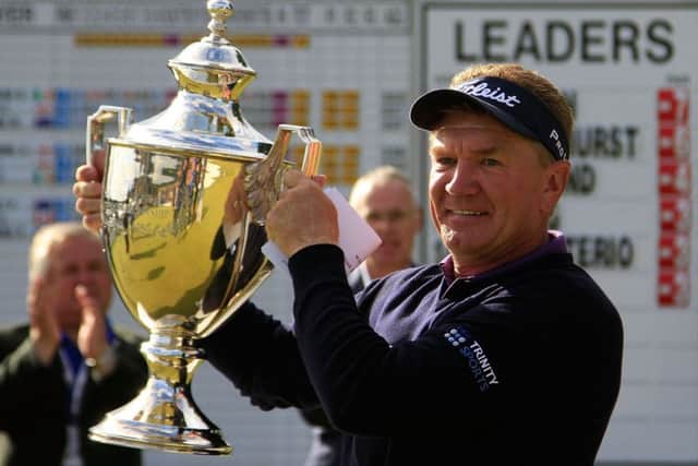 Paul Broadhurst of England edged out Gordon Manson in a play-off to win the Scottish Senior Open at Archerfield. Picture: Getty