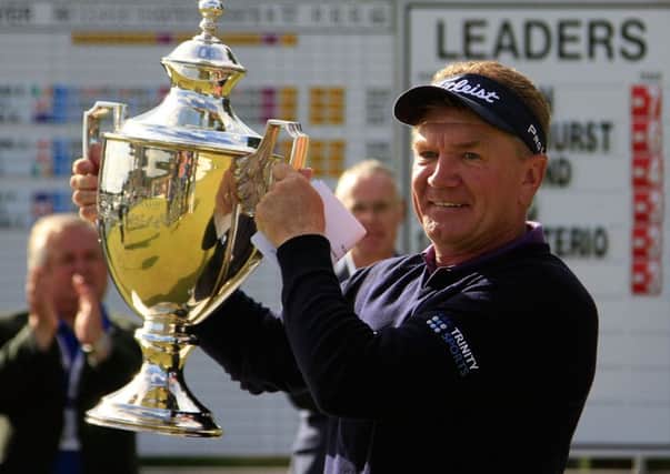 Paul Broadhurst of England edged out Gordon Manson in a play-off to win the Scottish Senior Open at Archerfield. Picture: Getty