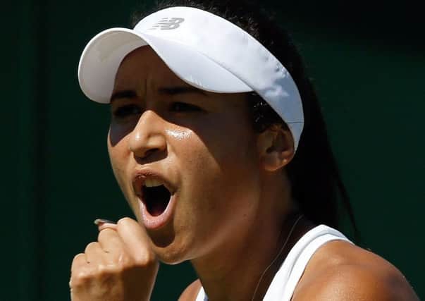 Heather Watson feels like she is finally hitting some form. Picture: Getty