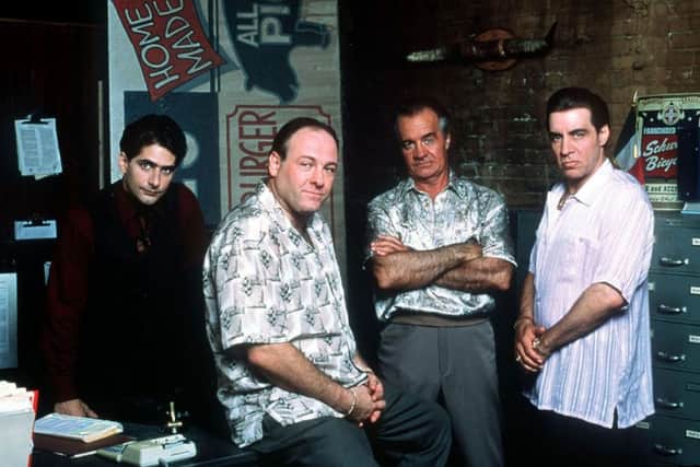 Michael Imperioli, James Gandolfini, Tony Sirico, Steven Van Zandt in The Sopranos. Picture: HBO