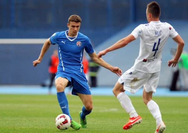 Jozo Simunovic (left) in action for Dinamo Zagreb. Picture: Getty Images