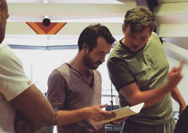 Rehearsals for The Cheviot the Stag and the Black Black Oil at the Dundee Rep. Picture: Contributed