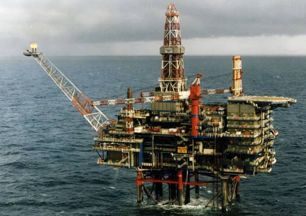 North Sea oil rig.