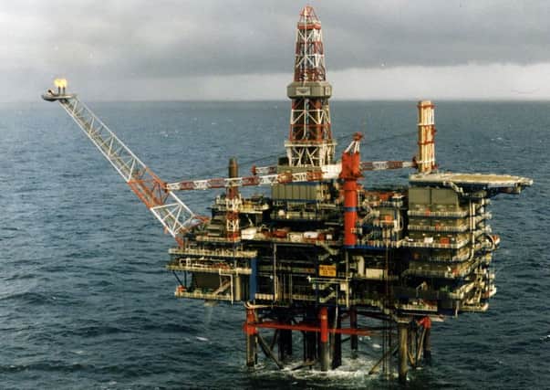 North Sea oil rig.