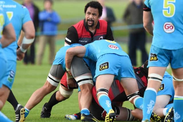 Nasi Manu during his second-half appearance for Edinburgh in their win over Ulster last week. Picture: SNS