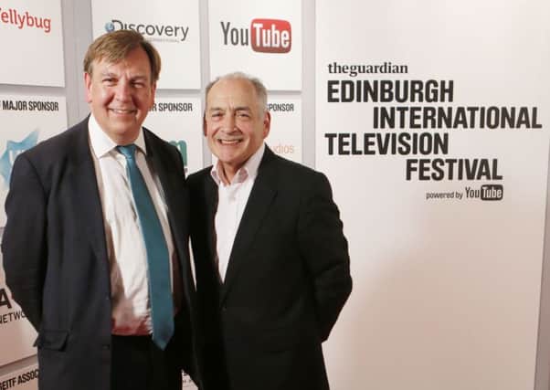 Culture Secretary John Whittingdale, pictured with TV presenter Alastair Stewart, is conducting UK "review". Picture: PA