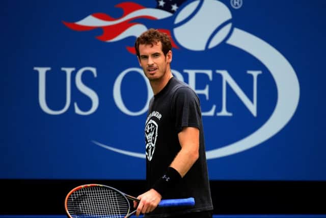 Andy Murray prepares for his US Open bid at the Billie Jean King tennis centre in New York. Picture: Getty