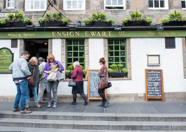 Punch's Ensign Ewart pub on the Lawnmarket in Edinburgh
