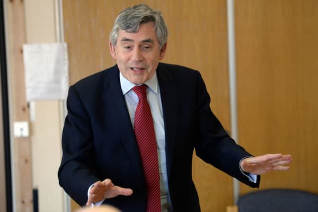 Brown stressed the Labour party's great hero helped make them electable. Picture: Alan Watson