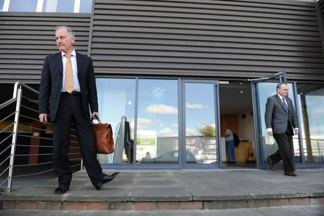 Charles Green arrives at Ibrox Stadium in 2012. Picture: HeMedia