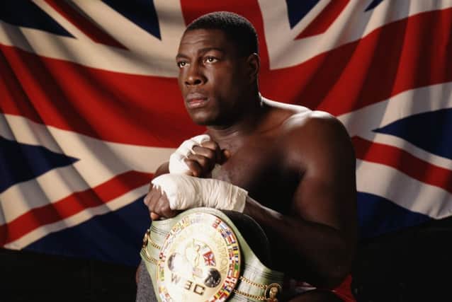 On this day in 1995 Frank Bruno became world heavyweight boxing champion when he outpointed Oliver McCall in London. Picture: Getty
