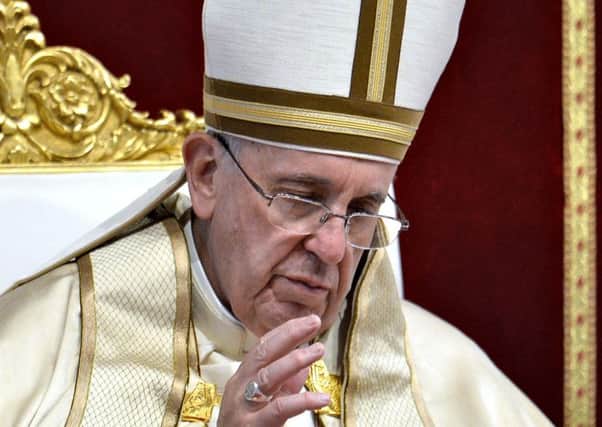 The church stressed the move by Pope Francis was not condoning abortion. Picture: AFP/Getty