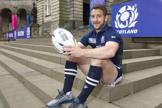 Greig Laidlaw at Edinburgh Universitys Old College after being named captain of the Scotland World Cup squad. Picture: Ian Rutherford