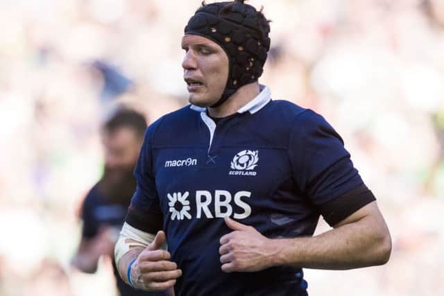 Tim Swinson in action for Scotland in this year's Six Nations. Picture: SNS/SRU