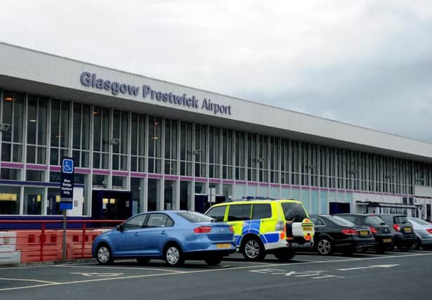 Prestwick Airport. Kirkwood says officers issued the fine with undue haste. Picture: Lisa Ferguson