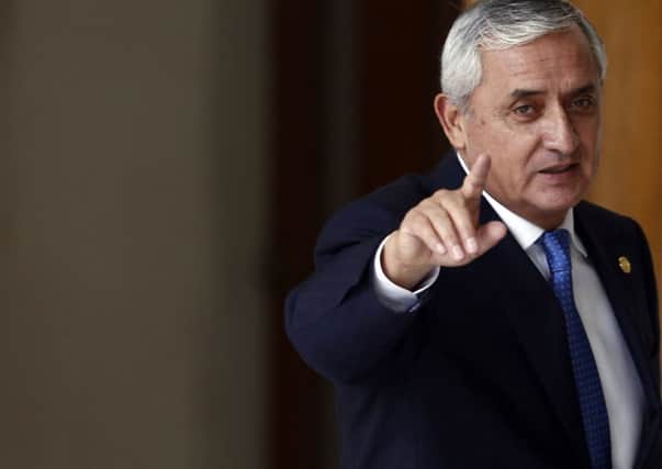 Otto Perez Molina is to appear before a judge. Picture: AP