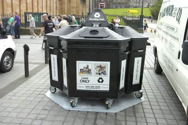 Edinburgh recycling rates have doubled in a year. Picture: Julie Bull