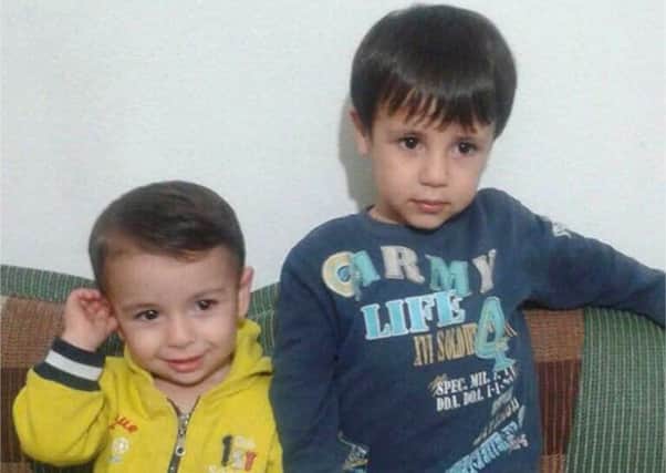 Aylan Kurdi, left, and his brother Galip both drowned. Picture: AP