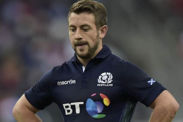 Scotland's scrum-half and captain Greig Laidlaw reacts at the end of the match. Picture: AFP/Getty