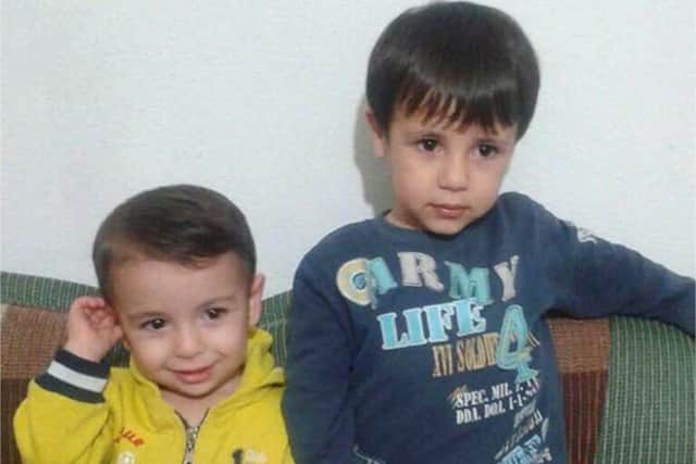 Aylan Kurdi, left, and his brother Galeb died after their boat sank. Picture: AP