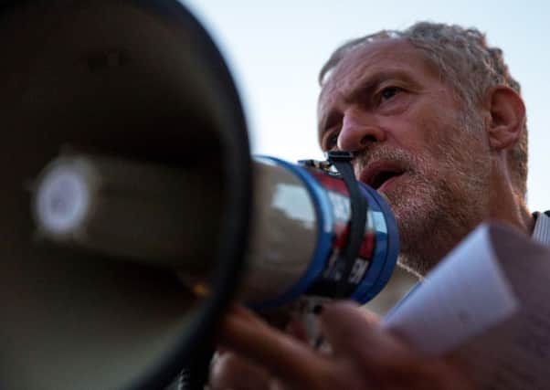 Jeremy Corbyn speaks to supporters in Cambridge this week. Picture: Getty
