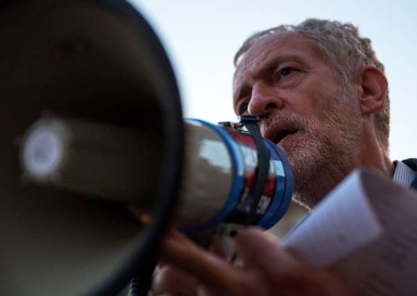 Jeremy Corbyn, MP for Islington North and candidate in the Labour Party leadership election, speaks to supporters outside Great St Mary's church on September 6, 2015 in Cambridge, England. Picture: Getty Images