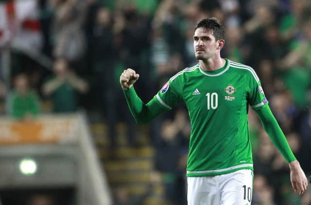 Northern Ireland's Kyle Lafferty . Picture: AP