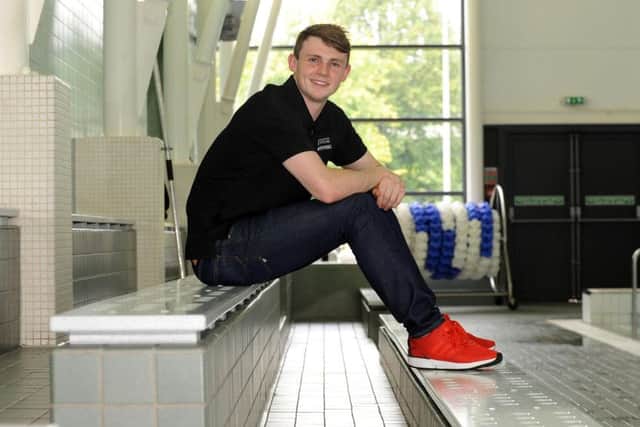 Ross Murdoch at Stirling University's pool yesterday. Picture: Lisa Ferguson