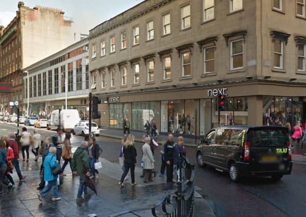 The junction of Argyle Street and Queen Street, where the incident happened. Picture: Google Maps